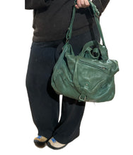 Load image into Gallery viewer, 2010s Jerome Dreyfus BILLY Dark Green Boho Slouchy Bag