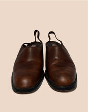 Load image into Gallery viewer, Guess Brown Leather Clogs Size 7.5