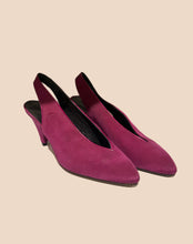 Load image into Gallery viewer, Maraolo Dark Fuchsia Kitten Heels