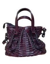 Load image into Gallery viewer, Burberry Wine Coloured Ripple Bag