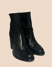Load image into Gallery viewer, All Saints Black Hide and Leather Booties Size 37