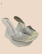 Load image into Gallery viewer, RARE: Walter Steiger White Platform Wedges