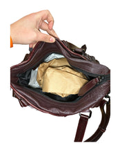 Load image into Gallery viewer, Burberry Wine Coloured Ripple Bag