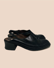 Load image into Gallery viewer, Guess Black Leather Clogs Size 7.5