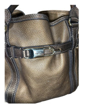 Load image into Gallery viewer, Burberry Metallic Bronze Bucket Tote