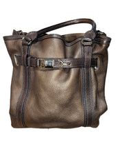 Load image into Gallery viewer, Burberry Metallic Bronze Bucket Tote