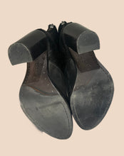 Load image into Gallery viewer, All Saints Black Hide and Leather Booties Size 37