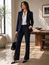 Load image into Gallery viewer, Zenobia ( Prada Sport style) Navy Blue Suit Set (Jacket and Pants) Size US 6/ IT 42