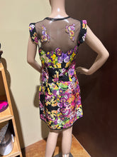 Load image into Gallery viewer, Roberto Cavalli "Class Cavalli" Black and Floral Lace Dress Size IT 44/ US 10/ Uk 14