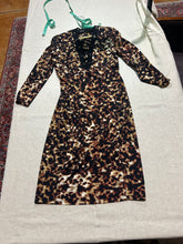 Load image into Gallery viewer, Roberto Cavalli Cheetah Print Plunge Neck Drawstring Dress Size IT 44/ US 8/ Uk 12