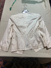 Load image into Gallery viewer, Zenobia 100% silk White Jacket/ Blouse Size US 8/ IT 44