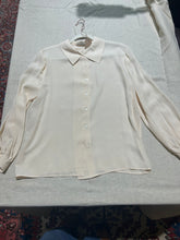 Load image into Gallery viewer, Erreuno pré Armani 100% Silk crêpe Vintage Sheer Dress Shirt Size IT 40/ US 4/ UK 8