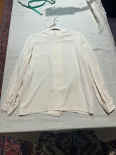 Load image into Gallery viewer, Erreuno pré Armani 100% Silk crêpe Vintage Sheer Dress Shirt Size IT 40/ US 4/ UK 8