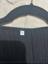 Load image into Gallery viewer, Vintage Ferragamo Knitted Black Detail Cropped Shirt Size S