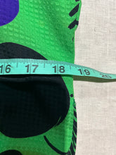 Load image into Gallery viewer, Vintage 100% silk Bright Green Polka Dot Top and Jacket Size L/ XL