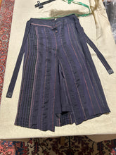 Load image into Gallery viewer, Zenobia Striped Purple Skirt Set Midi and Mini Size 4