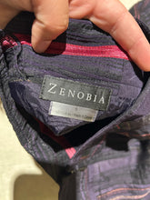 Load image into Gallery viewer, Zenobia Striped Purple Skirt Set Midi and Mini Size 4