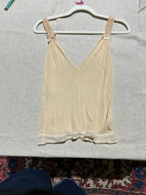 Load image into Gallery viewer, Zenobia Matching Apricot/Cream Set Sheer Shirts Size S