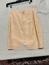 Load image into Gallery viewer, Vintage Apricot Silk linen Matching Set: Blazer, Shirt and Skirt Combo Shirts Size IT 42