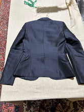 Load image into Gallery viewer, Costume National Silk Women's Navy Blue Suit (Pants and Jacket) Size IT 42