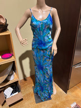 Load image into Gallery viewer, Vintage Burnout Velvet Iridescent Maxi Dress Size US 6/ IT 42