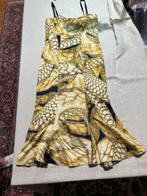 Load image into Gallery viewer, Roberto Cavalli "Just Cavalli" Cobra and Snake Print Gold Embossed Dress Size US 8/ IT 44