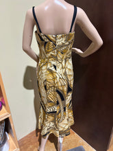 Load image into Gallery viewer, Roberto Cavalli "Just Cavalli" Cobra and Snake Print Gold Embossed Dress Size US 8/ IT 44
