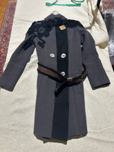 Load image into Gallery viewer, Delphyne Guiraud Lace Detail Dramatic Gray Coat Dress Size EU 38/ IT 42/ US 6