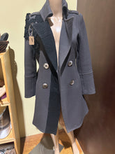 Load image into Gallery viewer, Delphyne Guiraud Lace Detail Dramatic Gray Coat Dress Size EU 38/ IT 42/ US 6