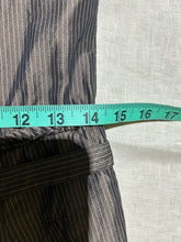 Load image into Gallery viewer, Vintage Sheath Pinstripe Gray/ Brown Dress Size US 6/ IT 42
