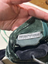 Load image into Gallery viewer, Emporio Armani Forest Green Velvet Cowl Neck Gown Size IT 42/ US 6