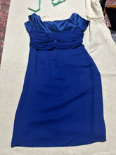 Load image into Gallery viewer, Valentino Vintage Electric Blue Knee Length Babydoll Dress Size IT 42/ US 6