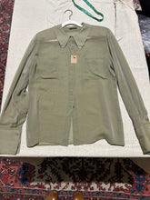 Load image into Gallery viewer, Vintage Giorgio Armani Khaki Green Sheer Top IT 42/ US 6