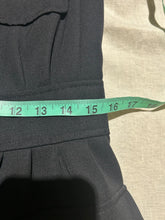 Load image into Gallery viewer, Vintage Saint Laurent Black Safari Jacket with Shoulder Pads EU 40/ US 6/8