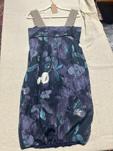Load image into Gallery viewer, Vintage Max Mara Cotton Blue Floral Dress Bubble Hem IT 42/ US 6