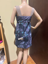 Load image into Gallery viewer, Vintage Max Mara Cotton Blue Floral Dress Bubble Hem IT 42/ US 6