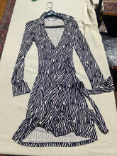 Load image into Gallery viewer, Vintage Diane von Furstenberg Zebra 100% Silk Dress IT 44/ US 8