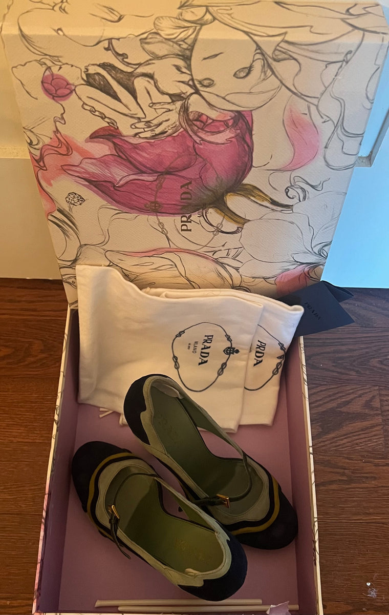 PRADA NWT Shoes with Sculpted heels from the 2008 Spring Summer