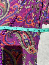 Load image into Gallery viewer, Rare Etro Milano Purple Paisley Patterned Dress Size S/M