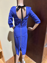 Load image into Gallery viewer, Roland Mouret Collection Made in England Electric Blue Knee Length Dress Size S