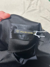 Load image into Gallery viewer, Plein Sud Corset High Waist Black Satin Midi Skirt Size 6