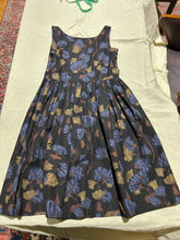 Load image into Gallery viewer, Prada Blue Floral Scoop Neck Day Dress Size 6 IT42