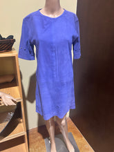 Load image into Gallery viewer, Victoria Victoria Beckham Purple 100% Suede Shift Dress US 6/ UK 10/ EU 38