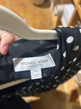 Load image into Gallery viewer, Michael Kors Collection Polka Dot Black Rouched Dress Size US 6