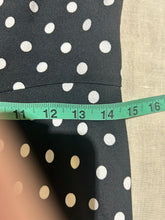 Load image into Gallery viewer, Michael Kors Collection Polka Dot Black Rouched Dress Size US 6