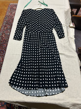 Load image into Gallery viewer, Michael Kors Collection Polka Dot Black Rouched Dress Size US 6