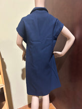 Load image into Gallery viewer, Balenciaga Edition Navy Blue Collared Shirt Dress US 8/ UK 12/ EU 40/ IT 44