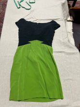 Load image into Gallery viewer, Zac Posen Green and Black Knee Length Dress Size US 6/ UK 10/ EU 38