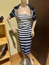 Load image into Gallery viewer, Vintage 2000s Jean Paul Gautier Sailor Nautical Collared Navy Dress US 10/ UK12