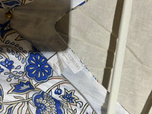 Load image into Gallery viewer, Caroline Constas Peacock Patterned Blue and White Sundress Size M